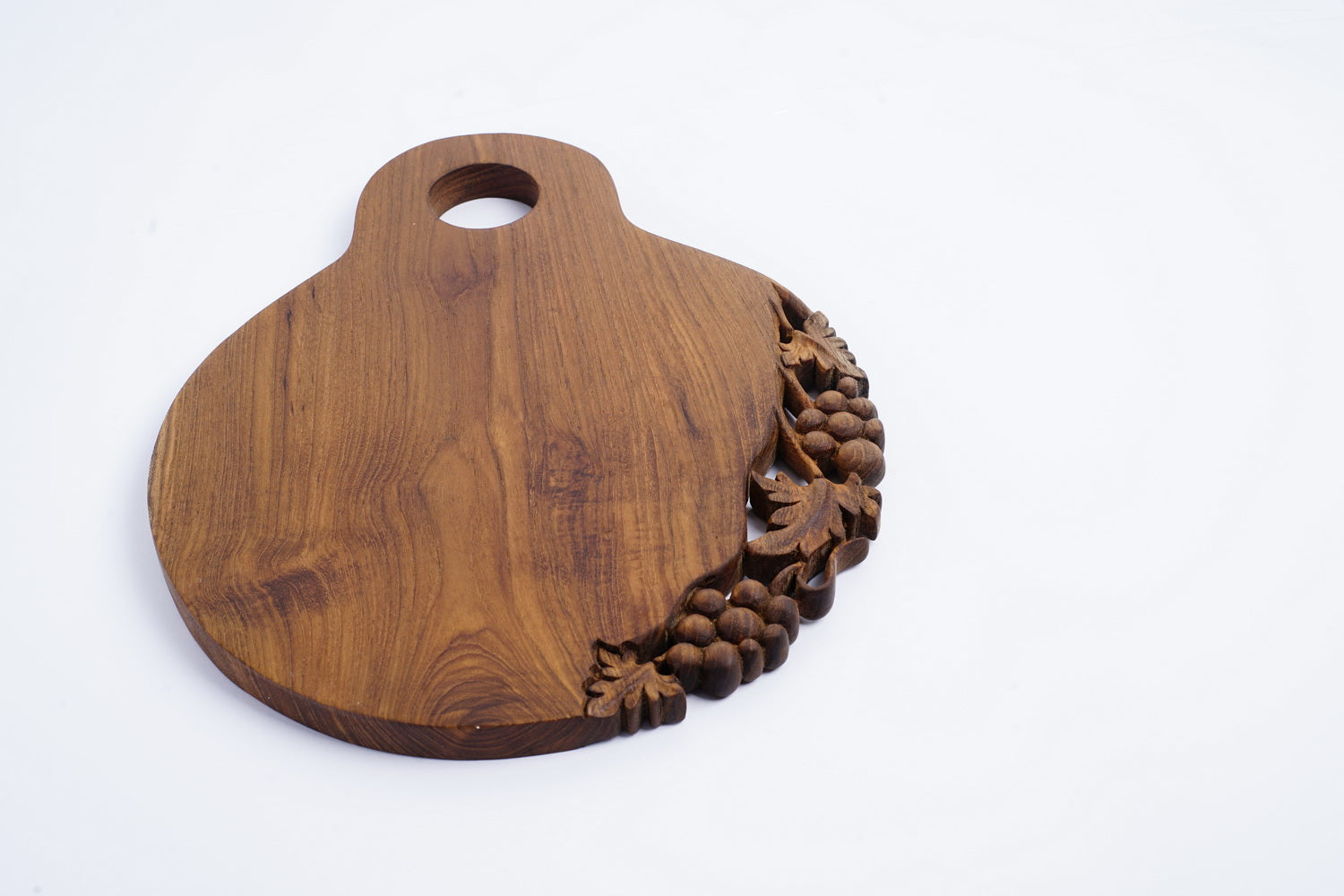 Rico & Plato Kril Carved Teak Cutting/Serving Board - Thumbnail 3