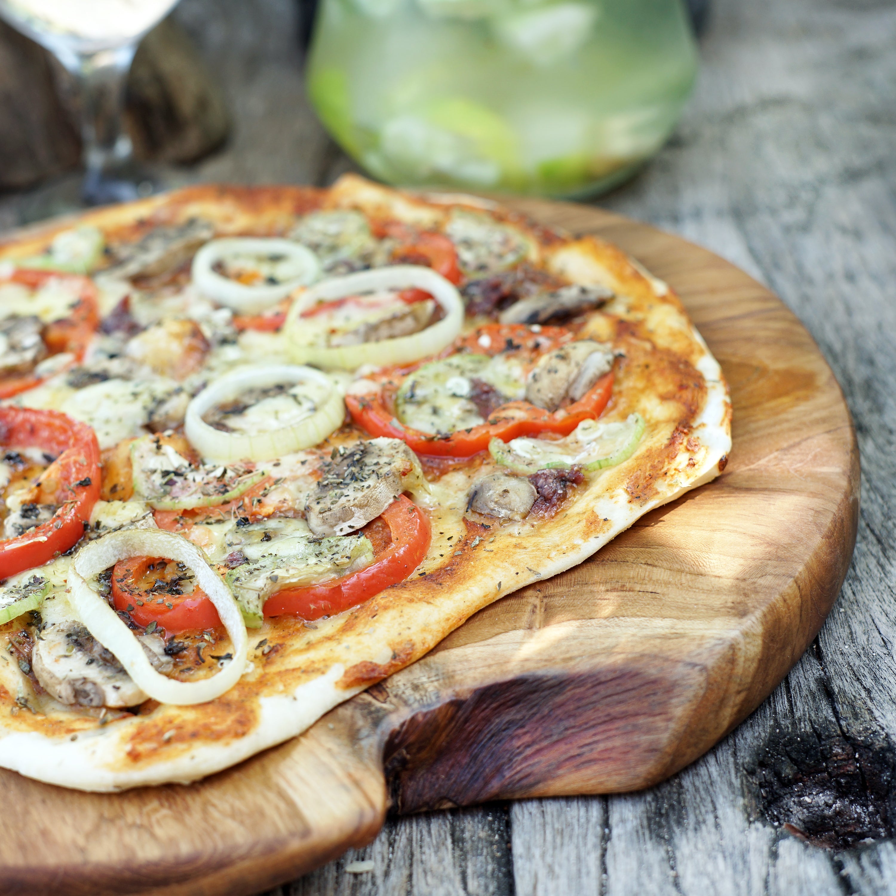 Rico & Plato Morterone Teak Pizza Board - Thumbnail 4