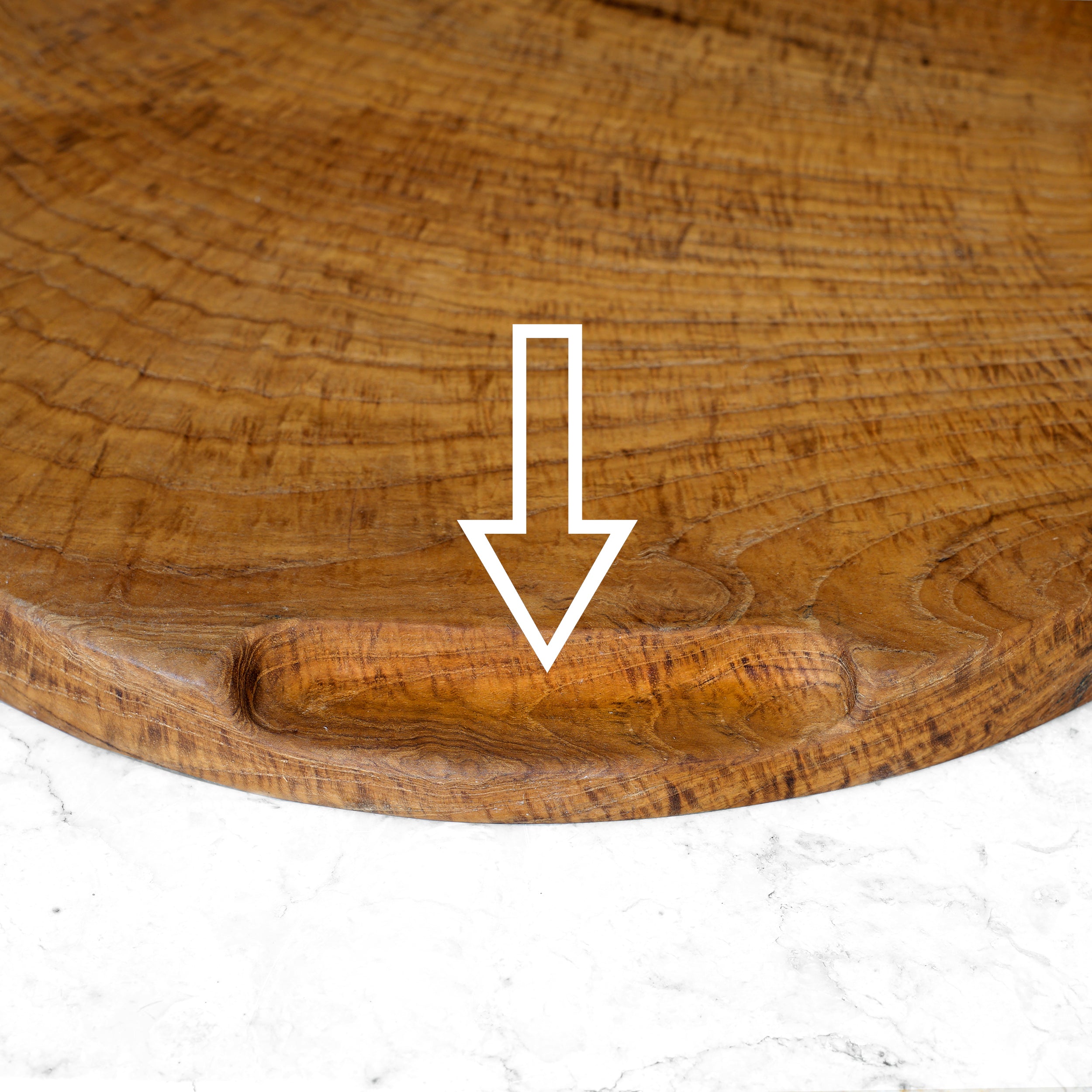 Rico & Plato Pienza Teak Pizza Serving Board - Thumbnail 4