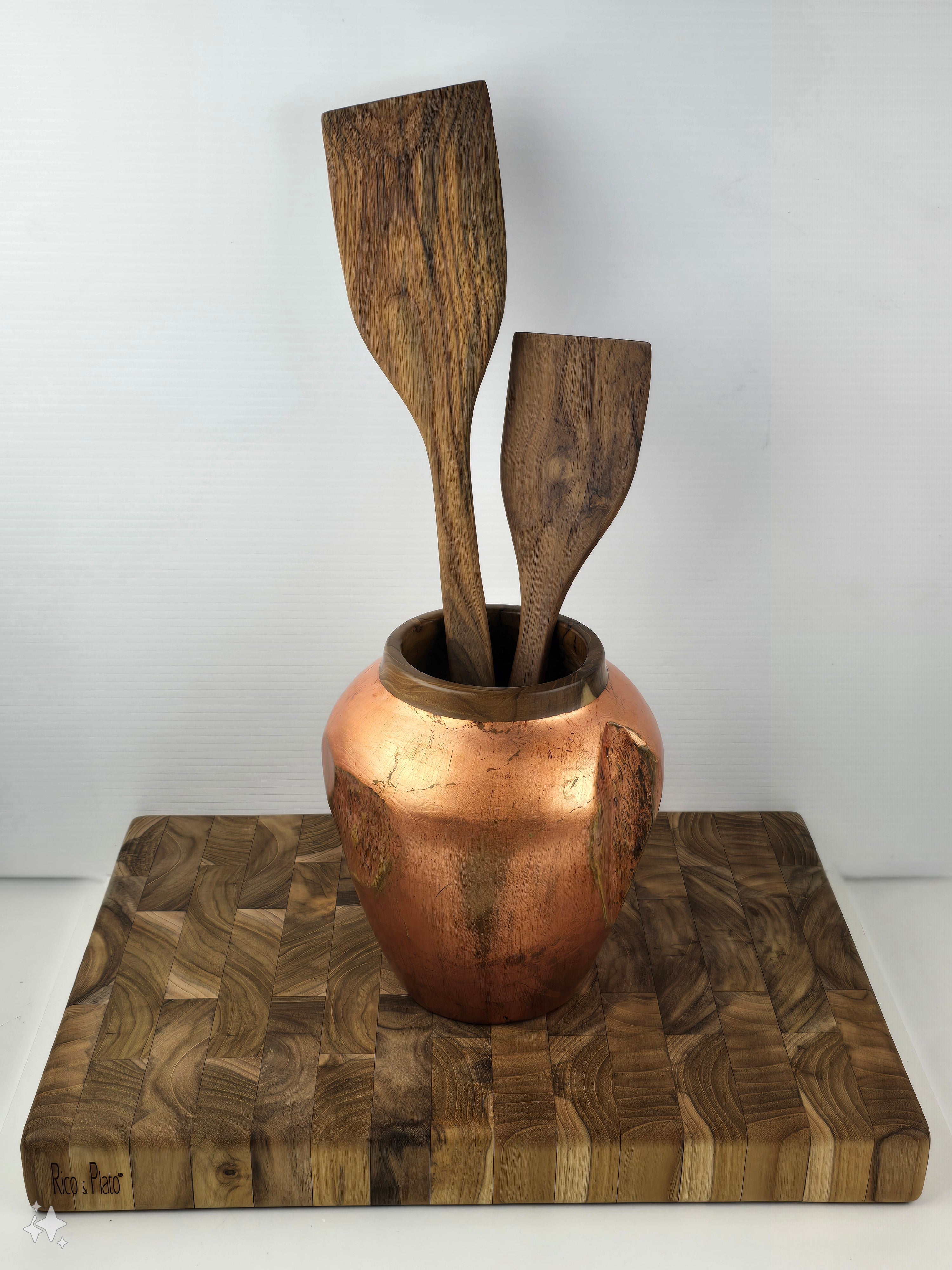 Rico & Plato Resto Teak Spatula (Set of 2) - Thumbnail 2