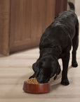 Rico & Plato Mahogany Dog Bowl