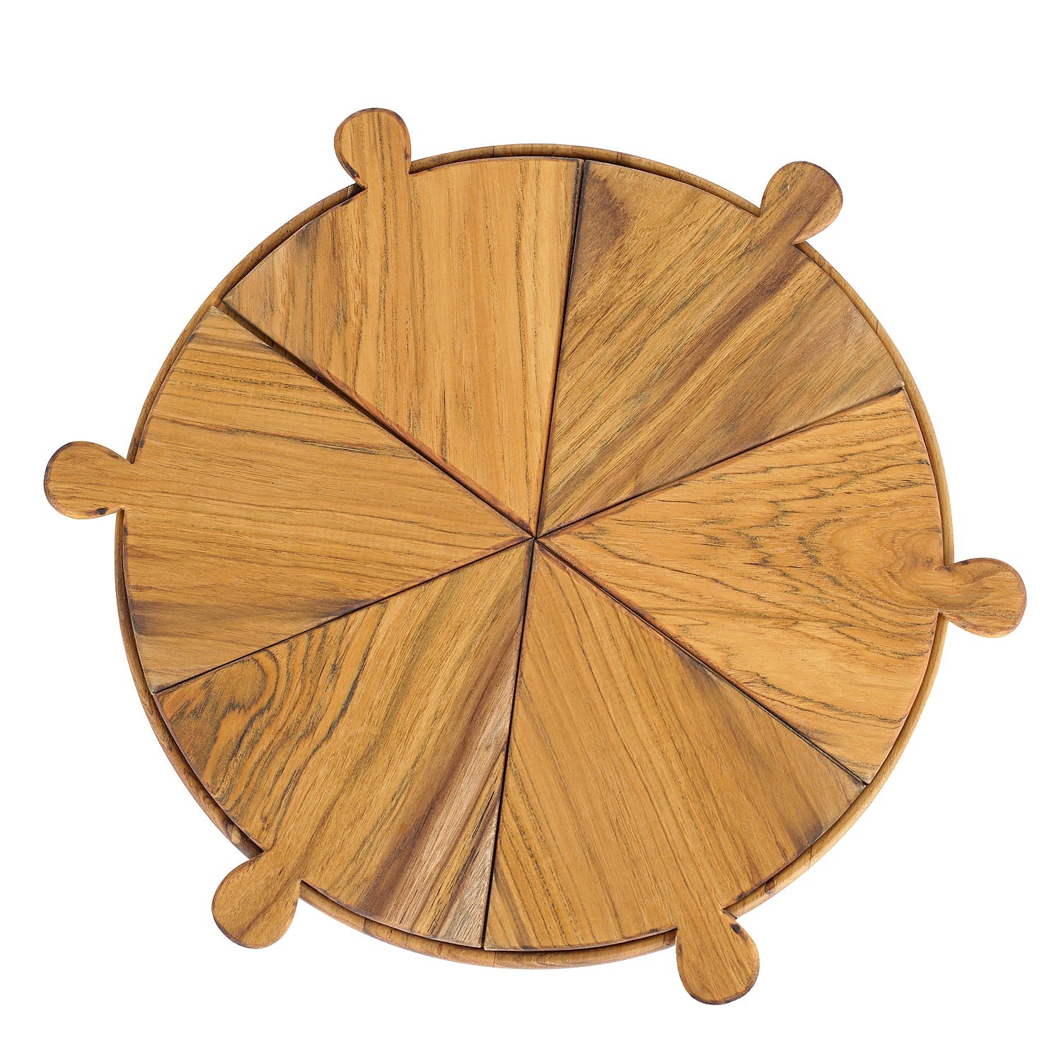 Rico & Plato Napoletana 15" Teak Pizza Serving Board - Thumbnail 2