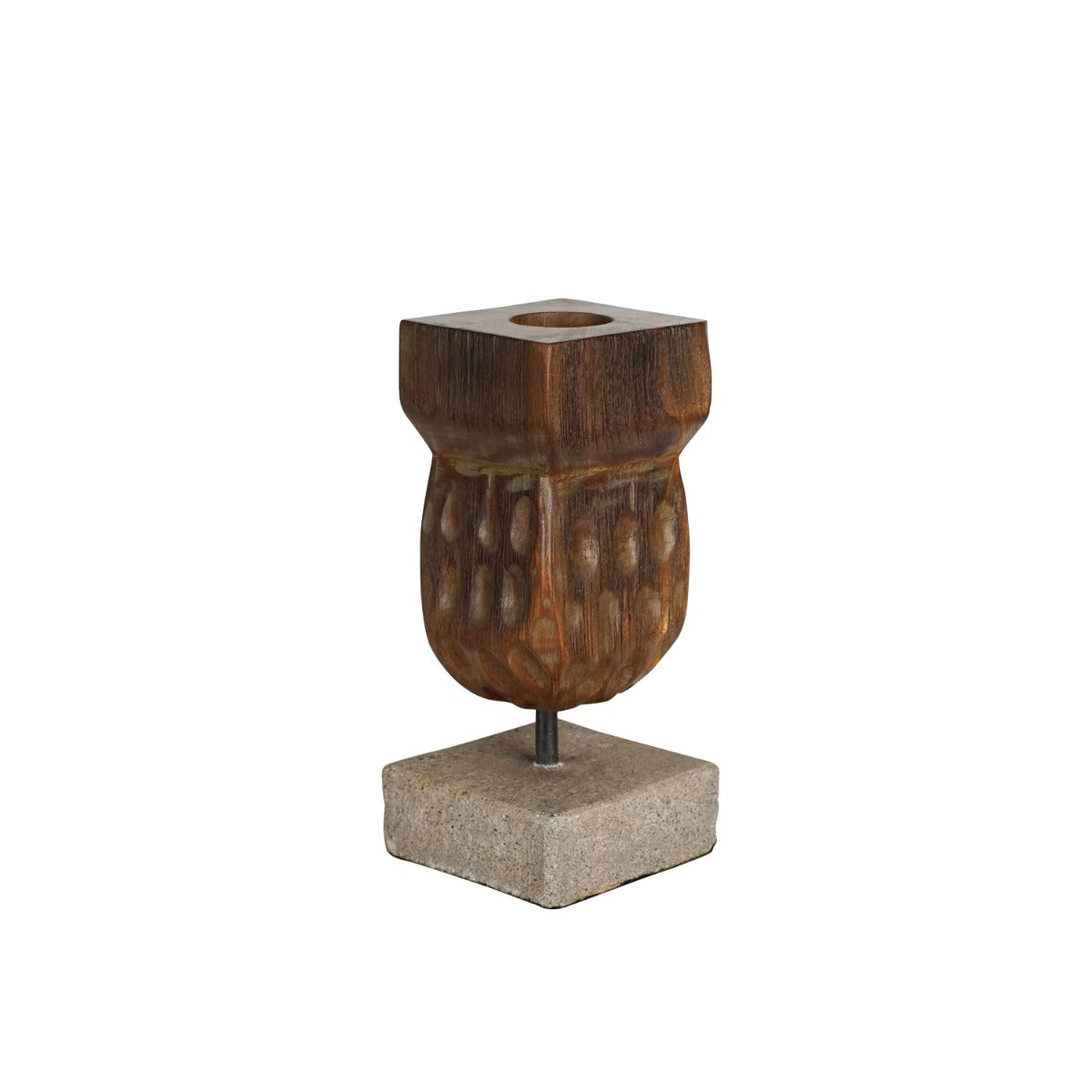 Rico & Plato Romeo Wooden Candle Holder (Set of 3) - Thumbnail 5
