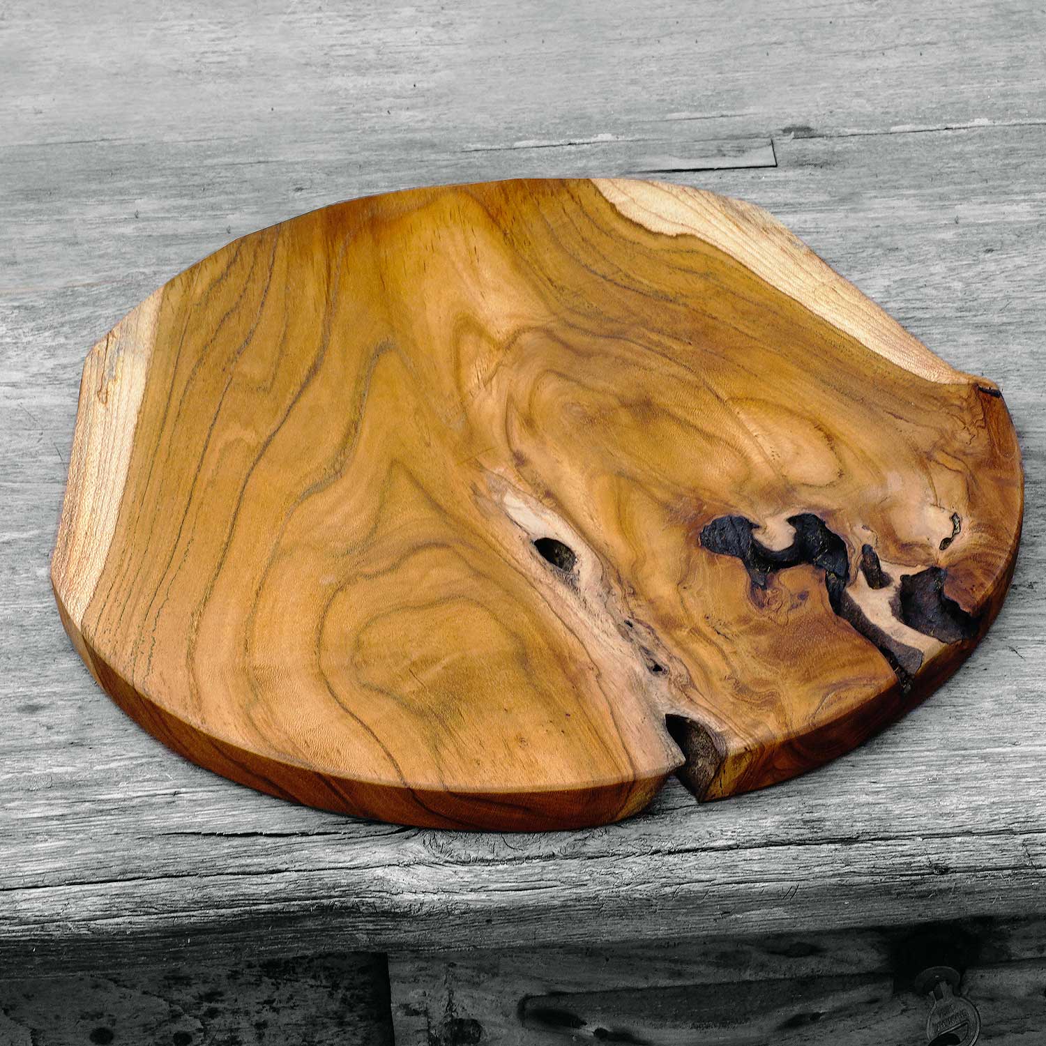 Rico &amp; Plato Savoy Teak Charger Plate (Set of 2)
