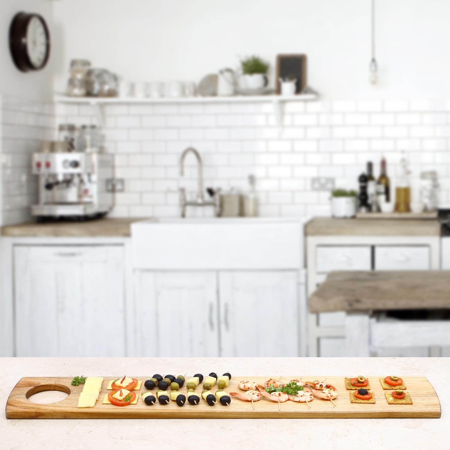 Rico & Plato Swiss 1 Teak Serving Board - Thumbnail 5