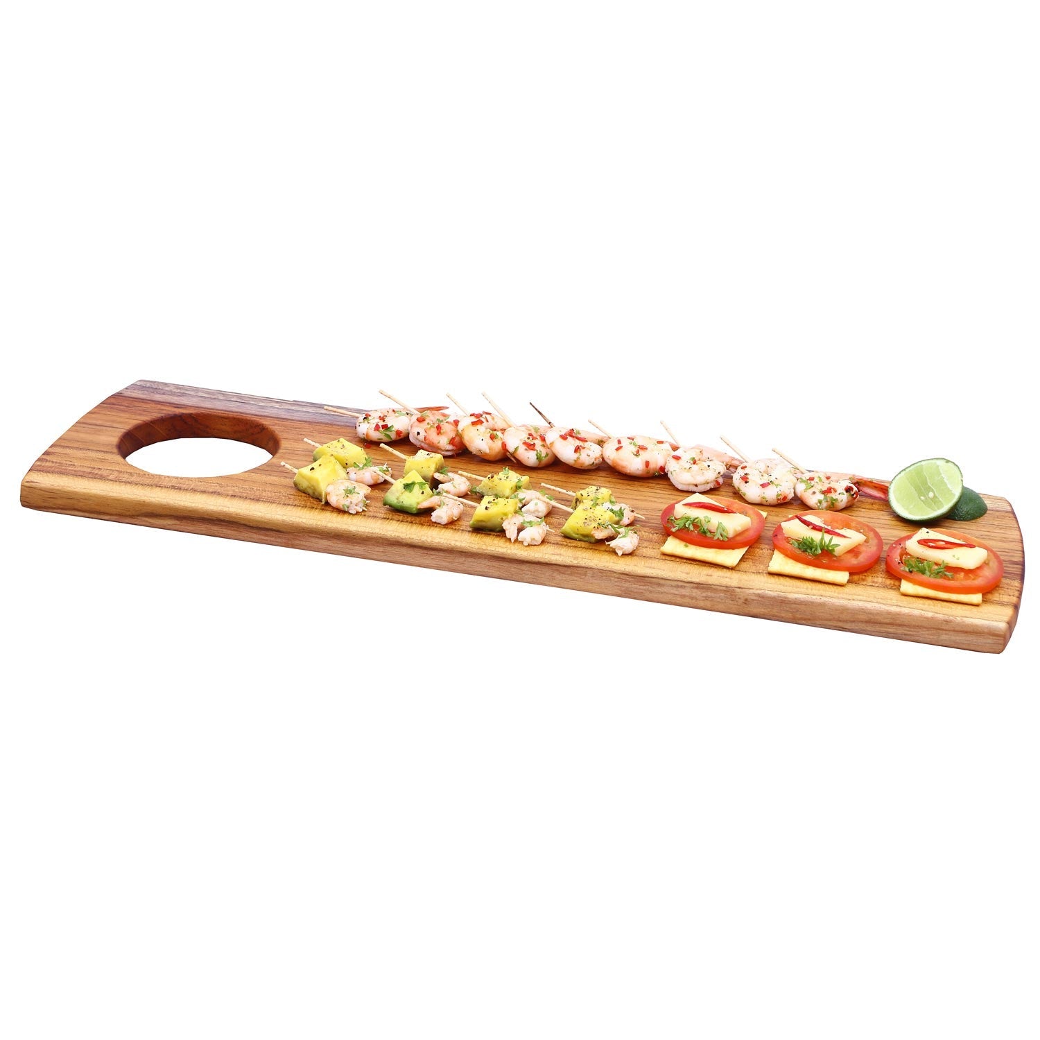 Rico & Plato Brie Teak Serving Board - Thumbnail 4