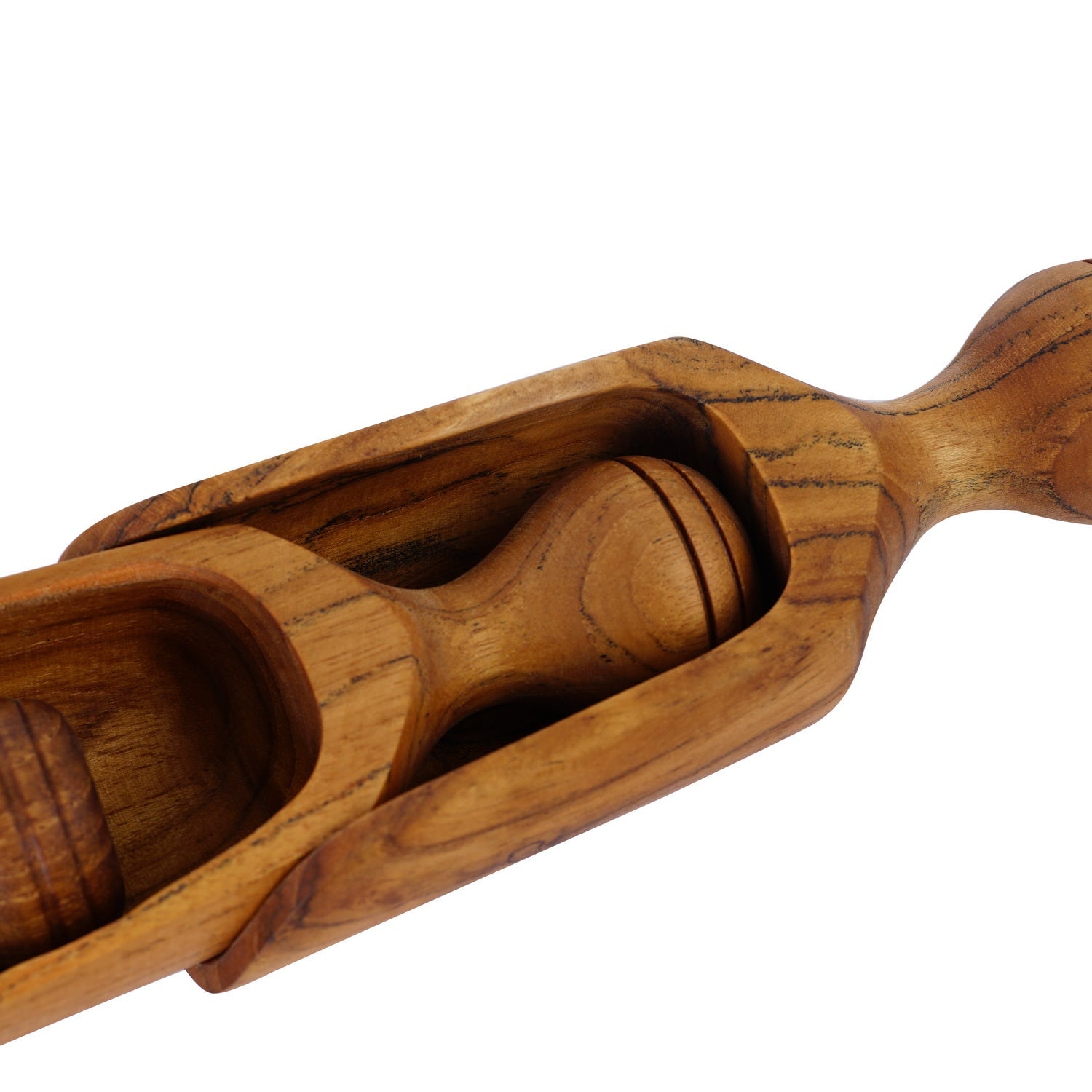 Rico & Plato Teak Lentil Scoop (Set of 3) - Thumbnail 5
