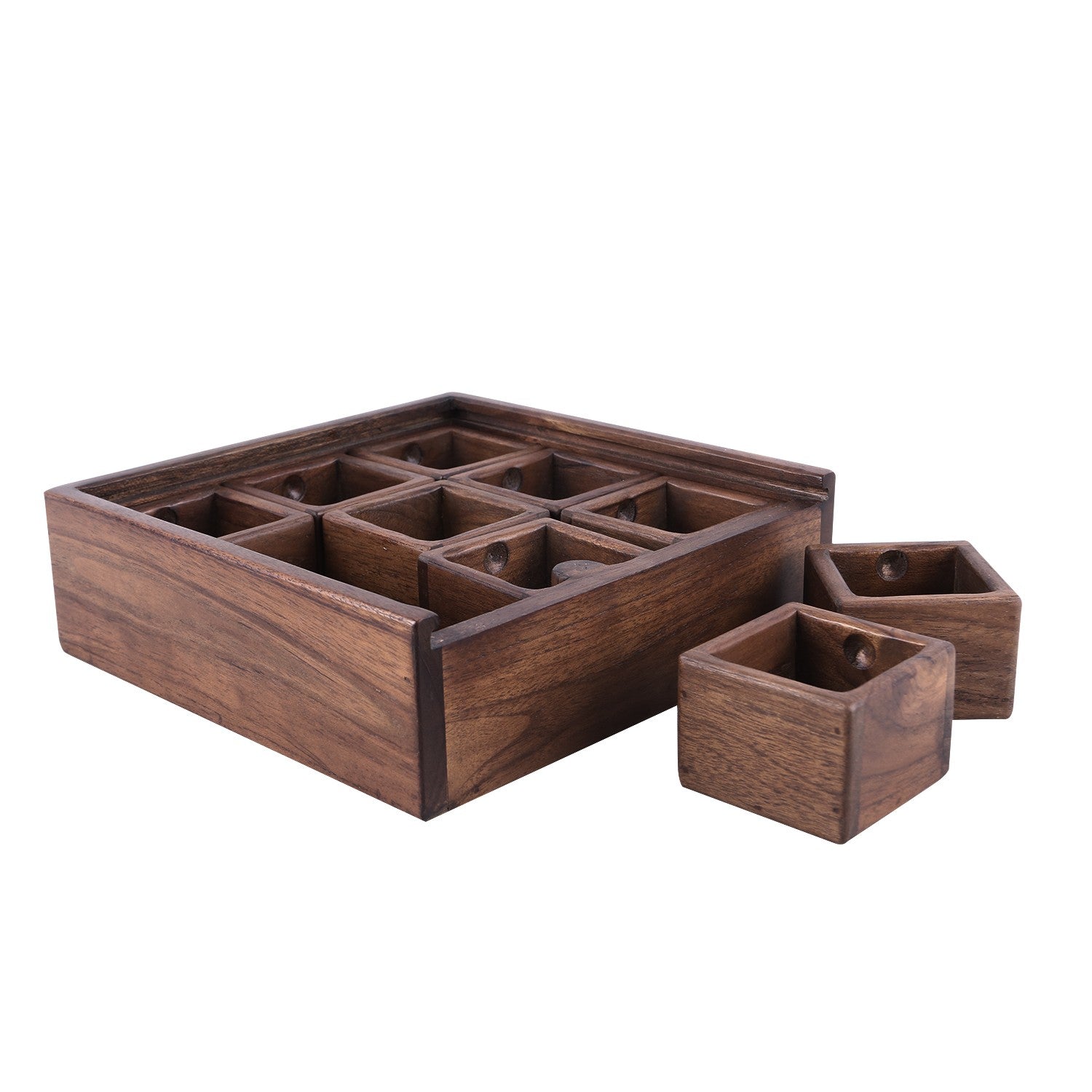 Rico & Plato Teak Spice Box - Thumbnail 2