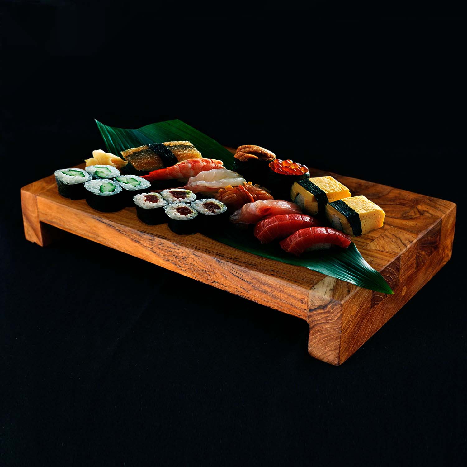 Rico & Plato Wasabi Teak Serving Platter - Thumbnail 3