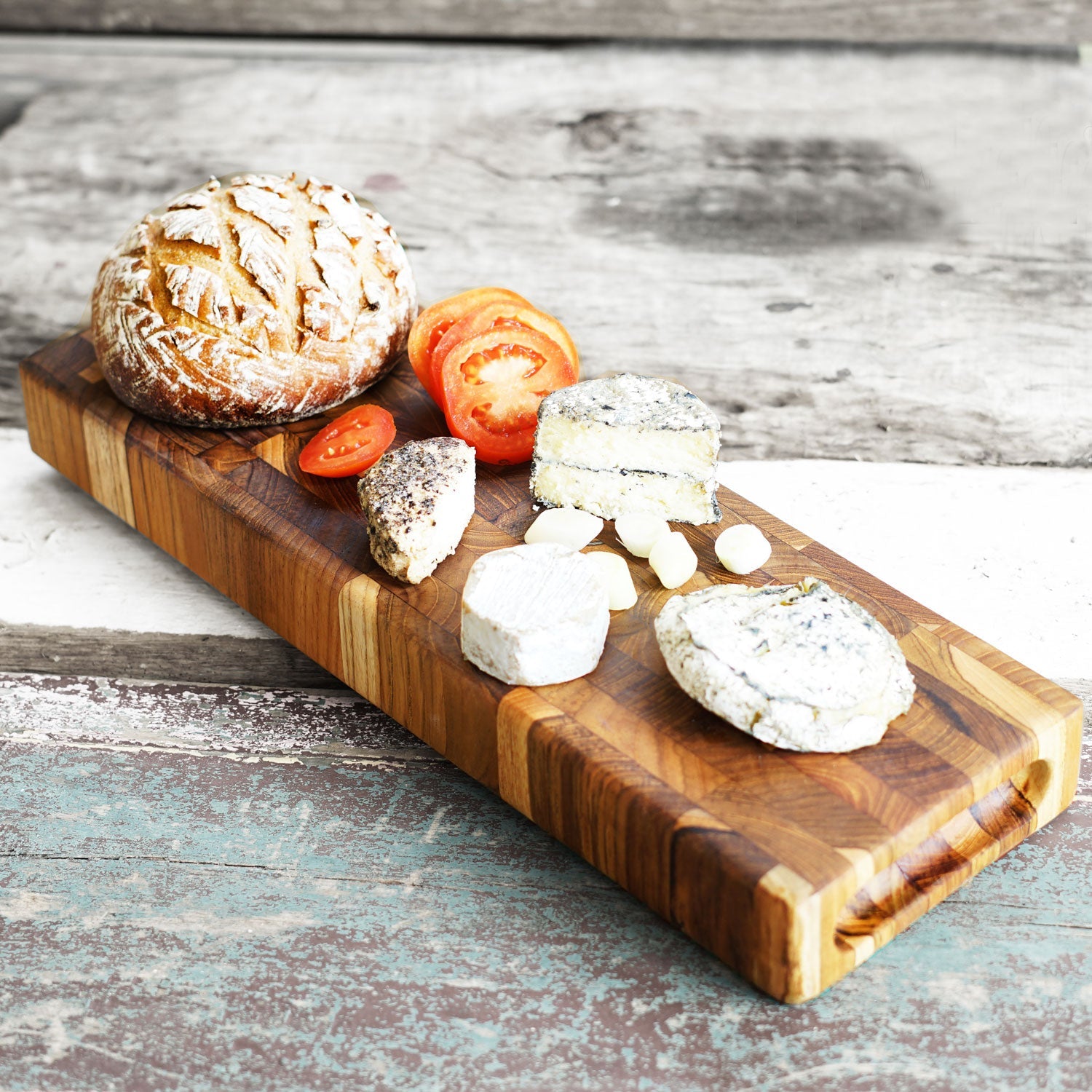 Rico & Plato Woodruff End Grain Teak Cutting Board - Thumbnail 5