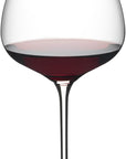 Wine glass filled with red wine on a white background