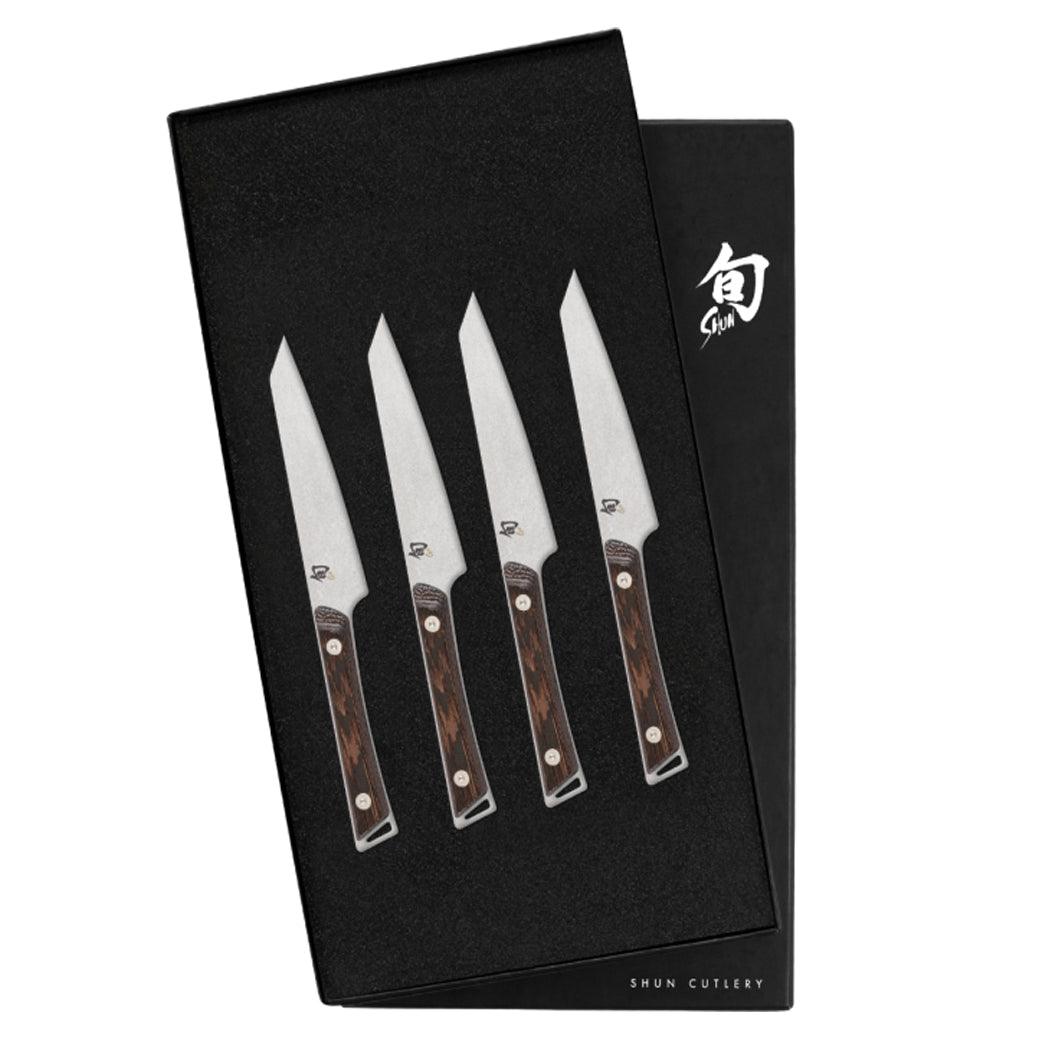 Shun Kanso 4 Pc Steak Knife Set: Four Steak Knives