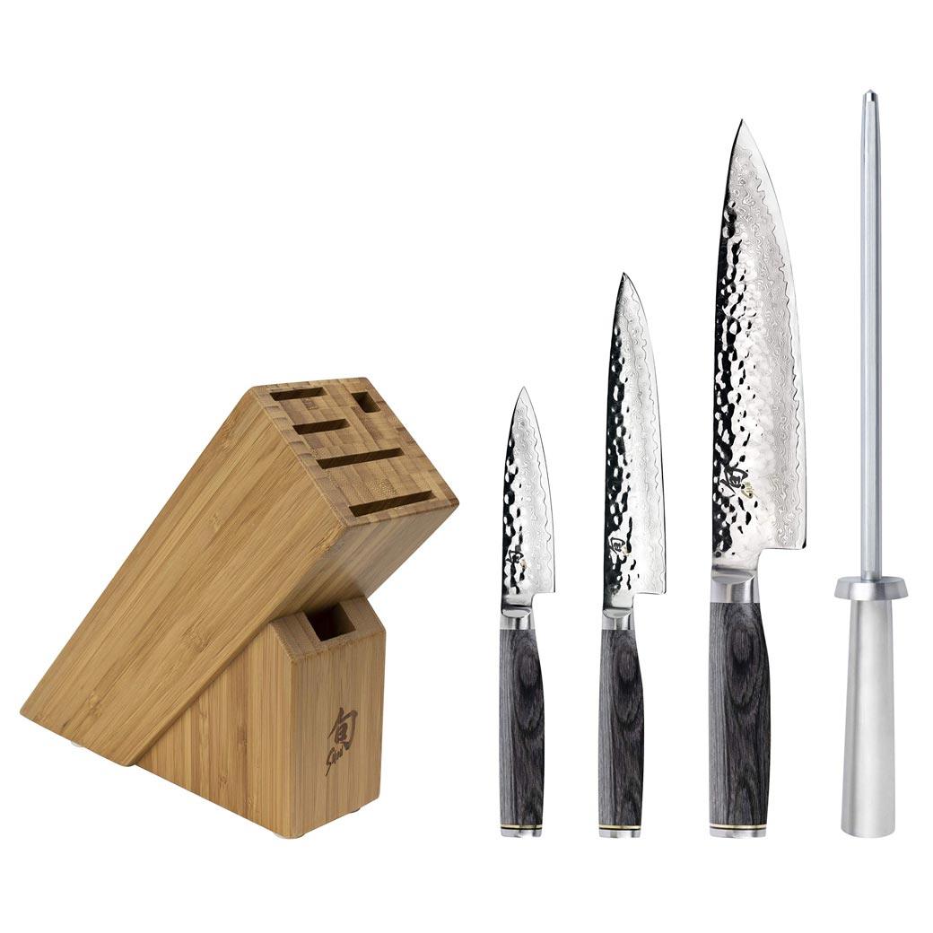 Shun Premier 5 Piece Starter Knife Block Set - Thumbnail 5