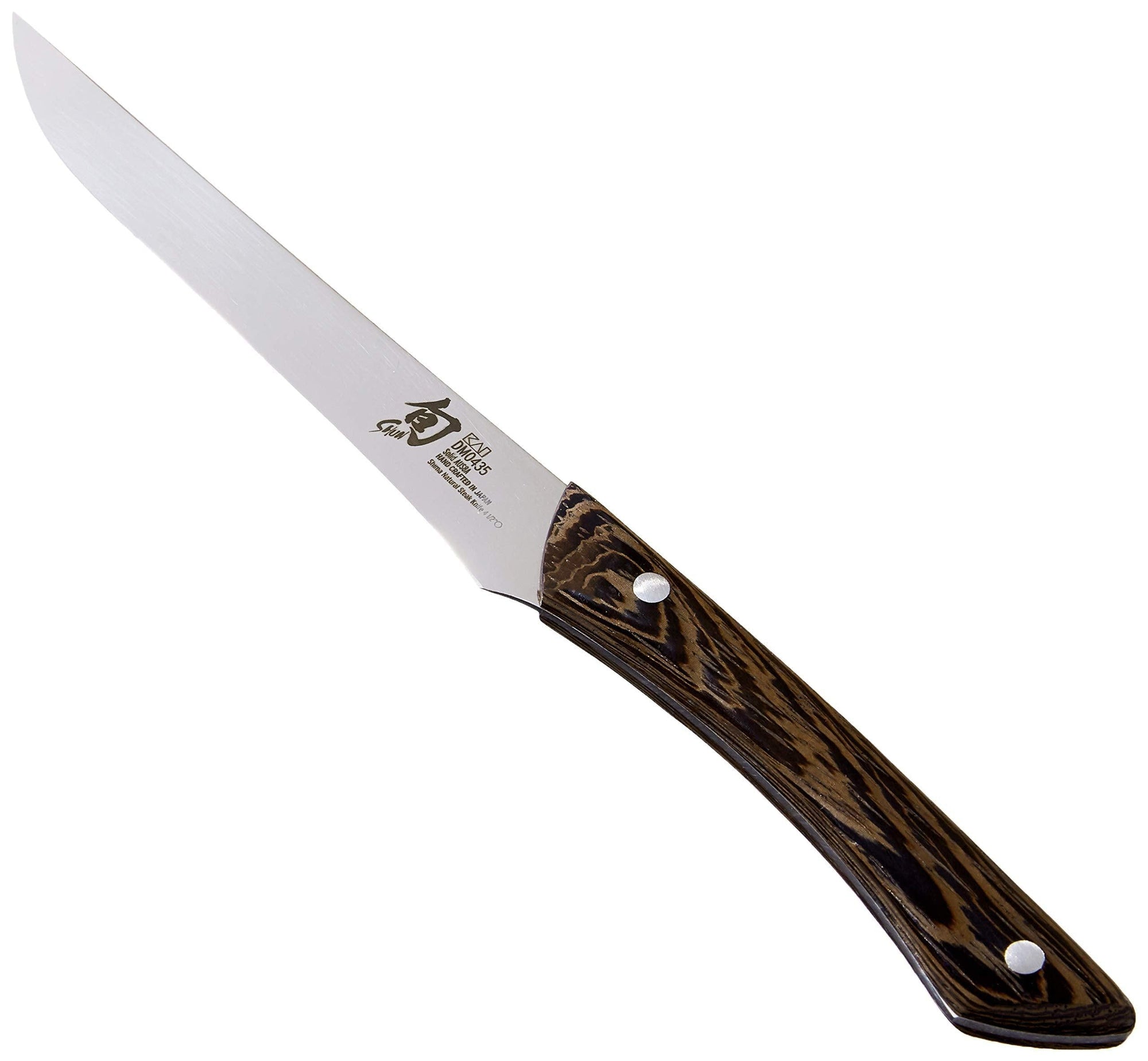 Shun Shun Shima Natural 4pc. Steak Knife Set: Four, 5″ steak knives in a boxed set. - J. L. Hufford