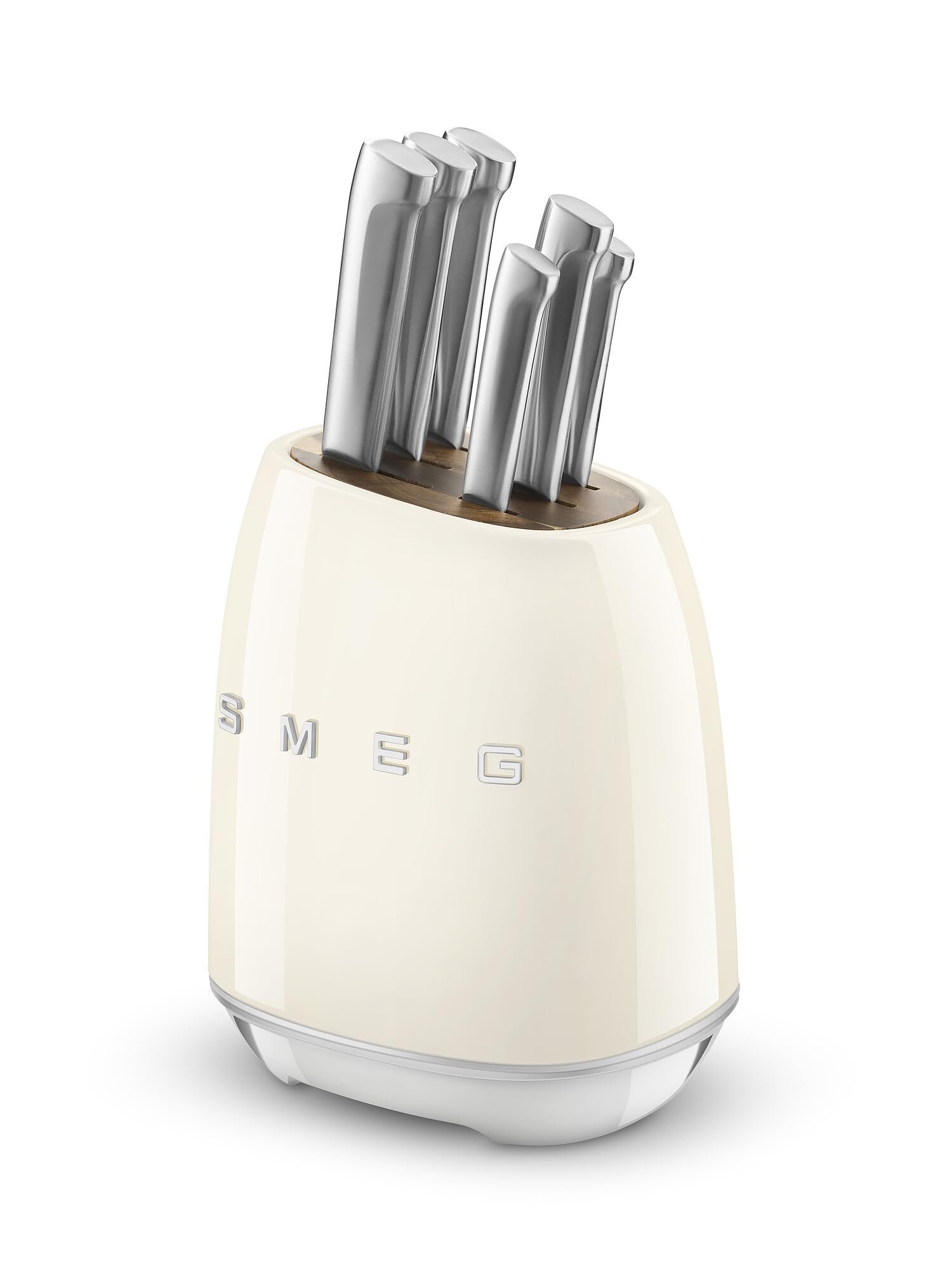 SMEG Stainless Steel Knife Block Set - Thumbnail 4
