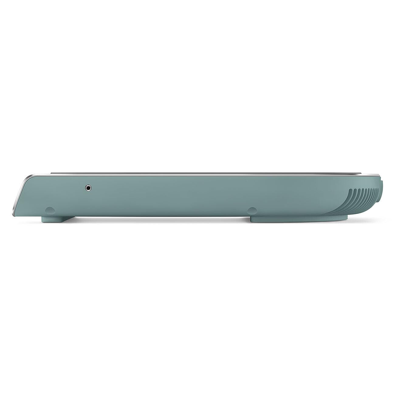 SMEG Teal-colored portable induction cooker- on a white background