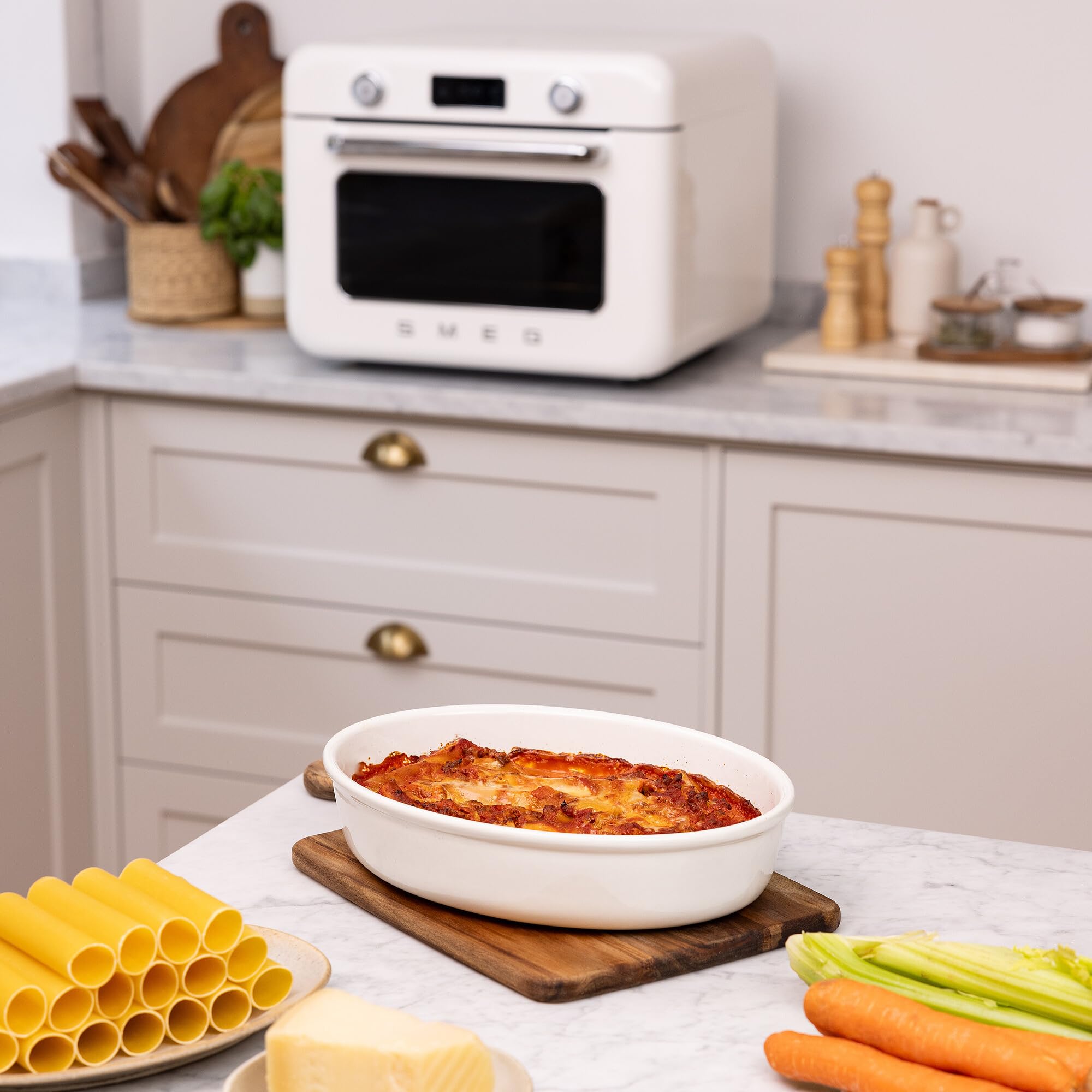 SMEG 50&#39;s Retro Line Countertop Air Fry Oven with Steam - Made in Italy