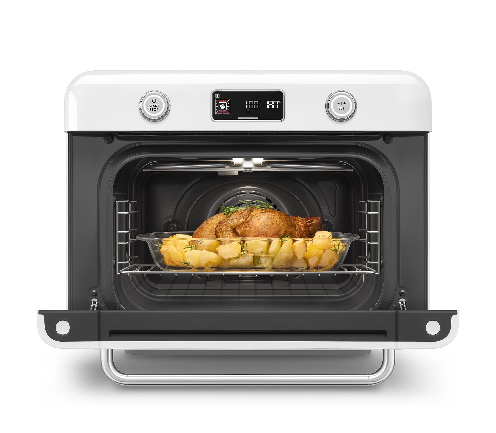 SMEG 50&#39;s Retro Line Countertop Air Fry Oven with Steam - Made in Italy