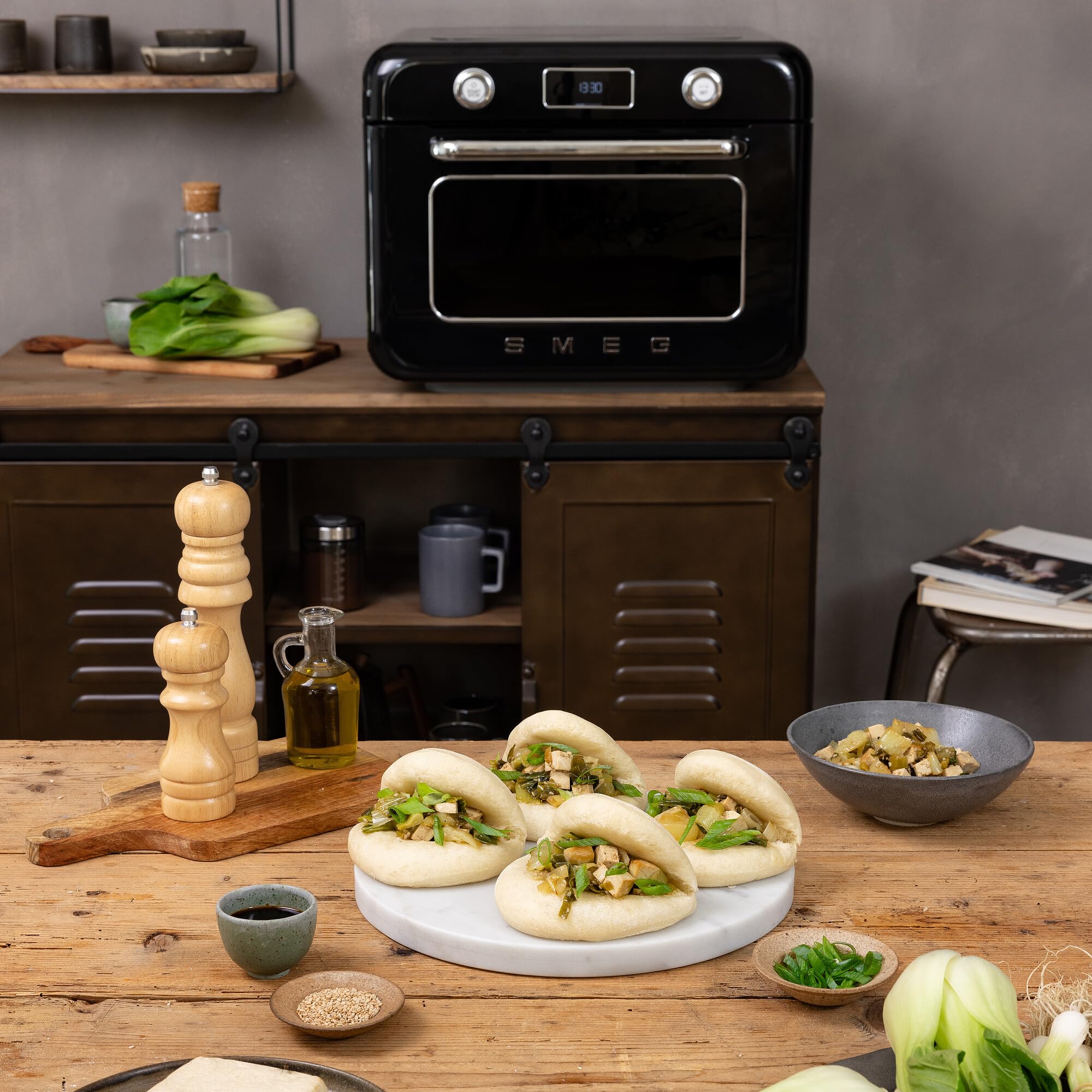 SMEG 50&#39;s Retro Line Countertop Air Fry Oven with Steam - Made in Italy