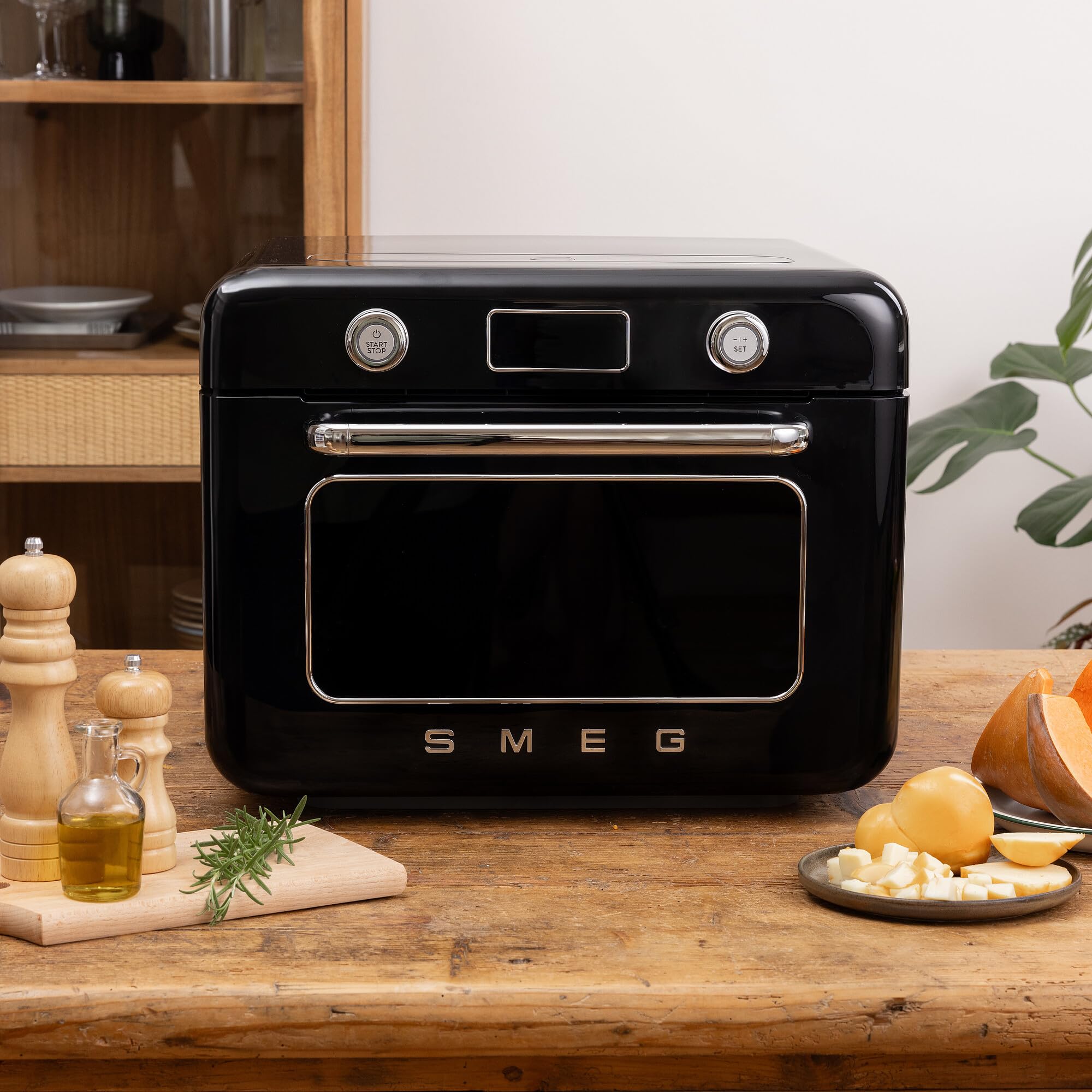 SMEG 50&#39;s Retro Line Countertop Air Fry Oven with Steam - Made in Italy