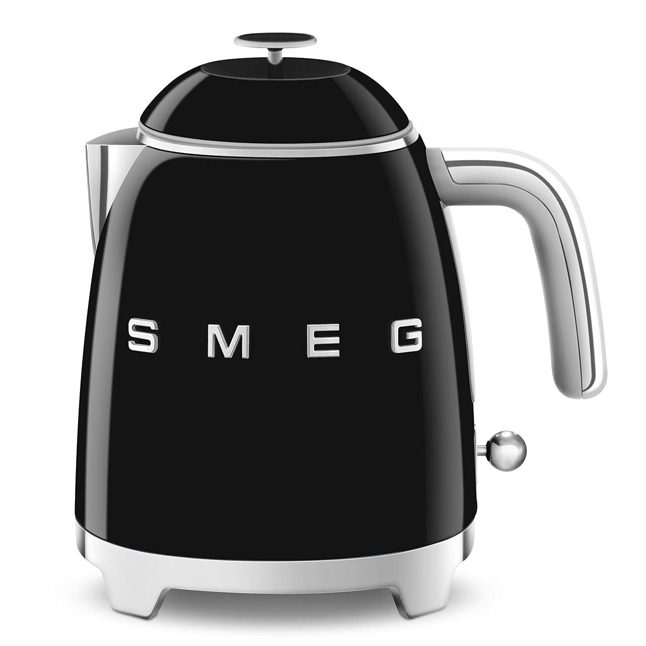 SMEG 50's Retro Style Electric Mini Kettle, 3 Cup (Black) - Open Box