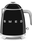 SMEG 50's Retro Style Electric Mini Kettle, 3 Cup (Black) - Open Box