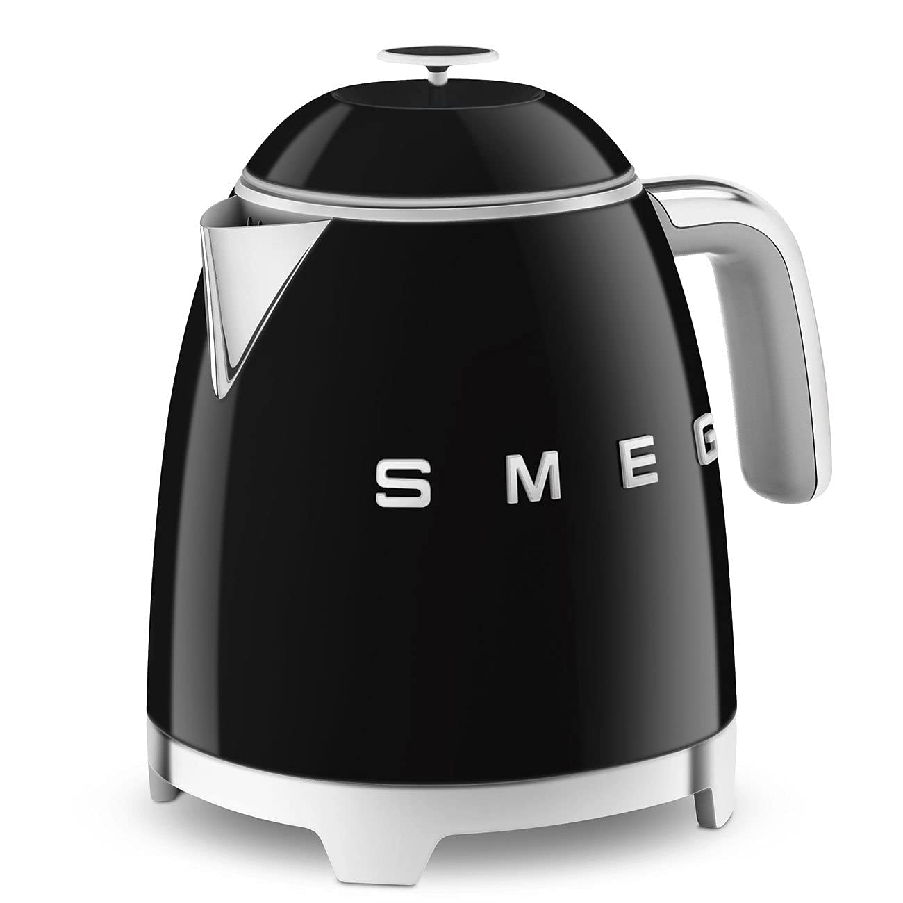 SMEG 50's Retro Style Electric Mini Kettle, 3 Cup (Black) - Open Box