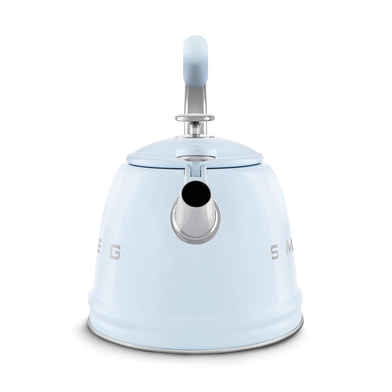 SMEG 50's Retro Style Stovetop Whistling Kettle, 2.4 qt.(Pastel Blue) - Open Box