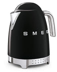 SMEG 50's Retro Variable Temperature Kettle, 7 Cup (Black) - Open Box