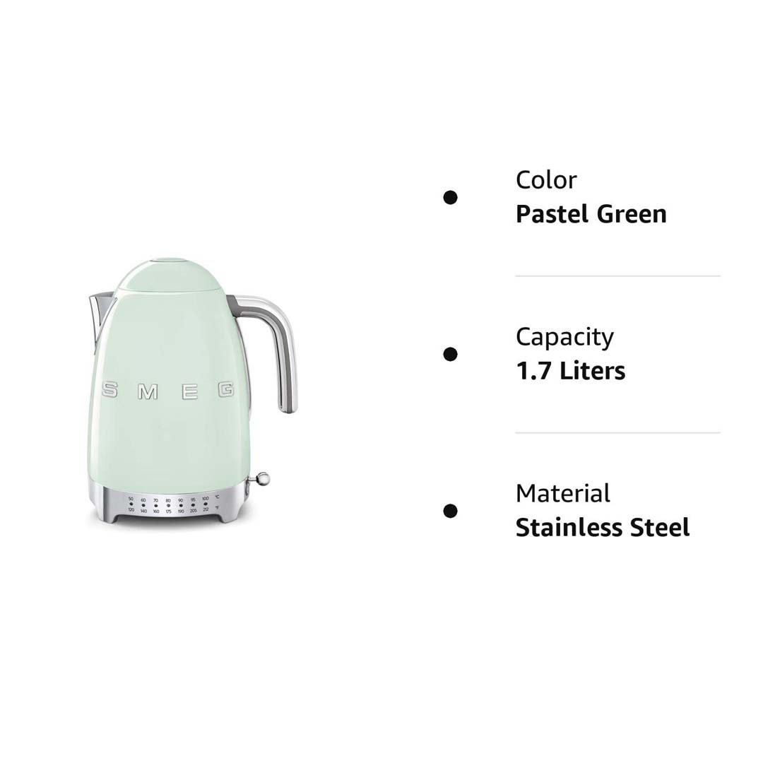 SMEG 50&#39;s Retro Variable Temperature Kettle, 7 Cup