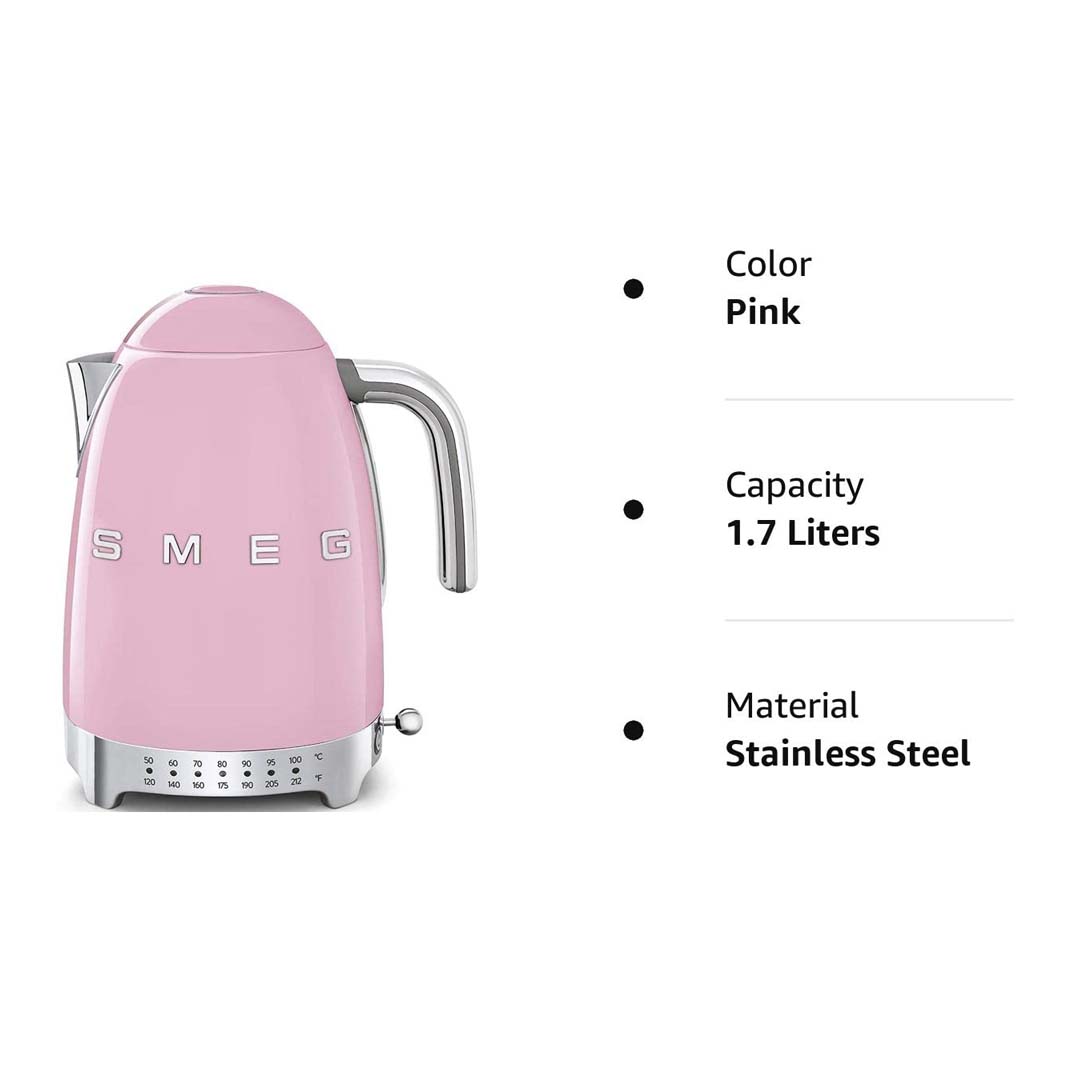 SMEG 50&#39;s Retro Variable Temperature Kettle, 7 Cup