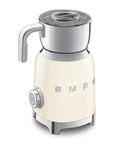 Cream Smeg 50s retro line milk frother displayed on a white background