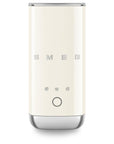 Front view of cream SMEG milk frother displayed on a white background