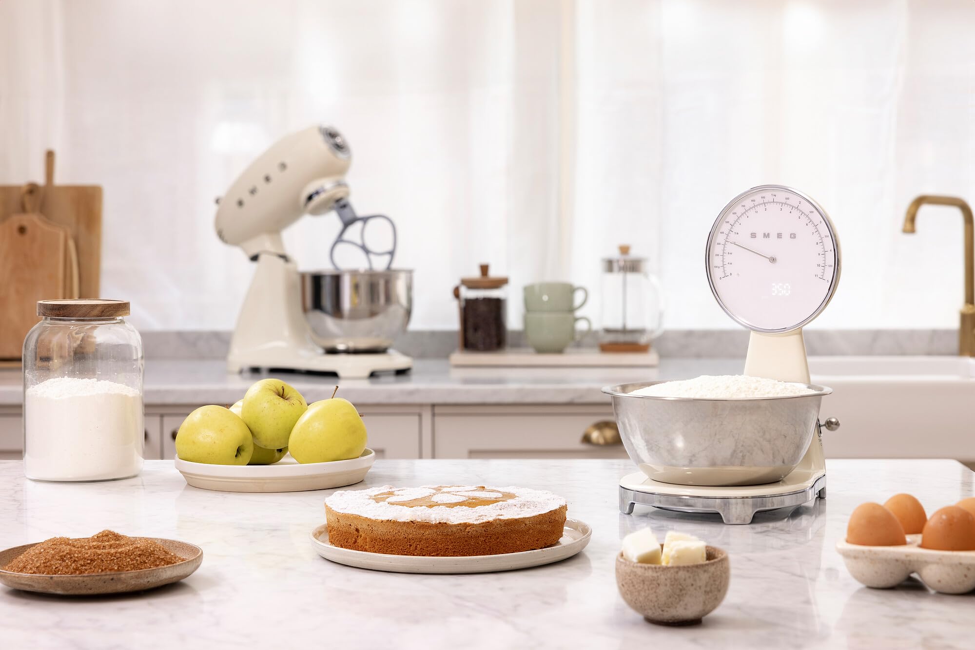 SMEG Retro-Style Analog &amp; Digital Kitchen Scale
