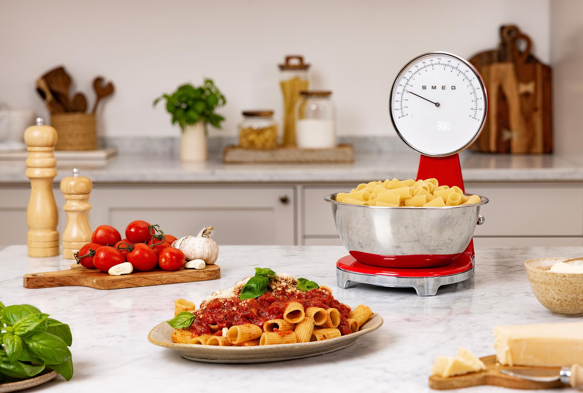 SMEG Retro-Style Analog &amp; Digital Kitchen Scale