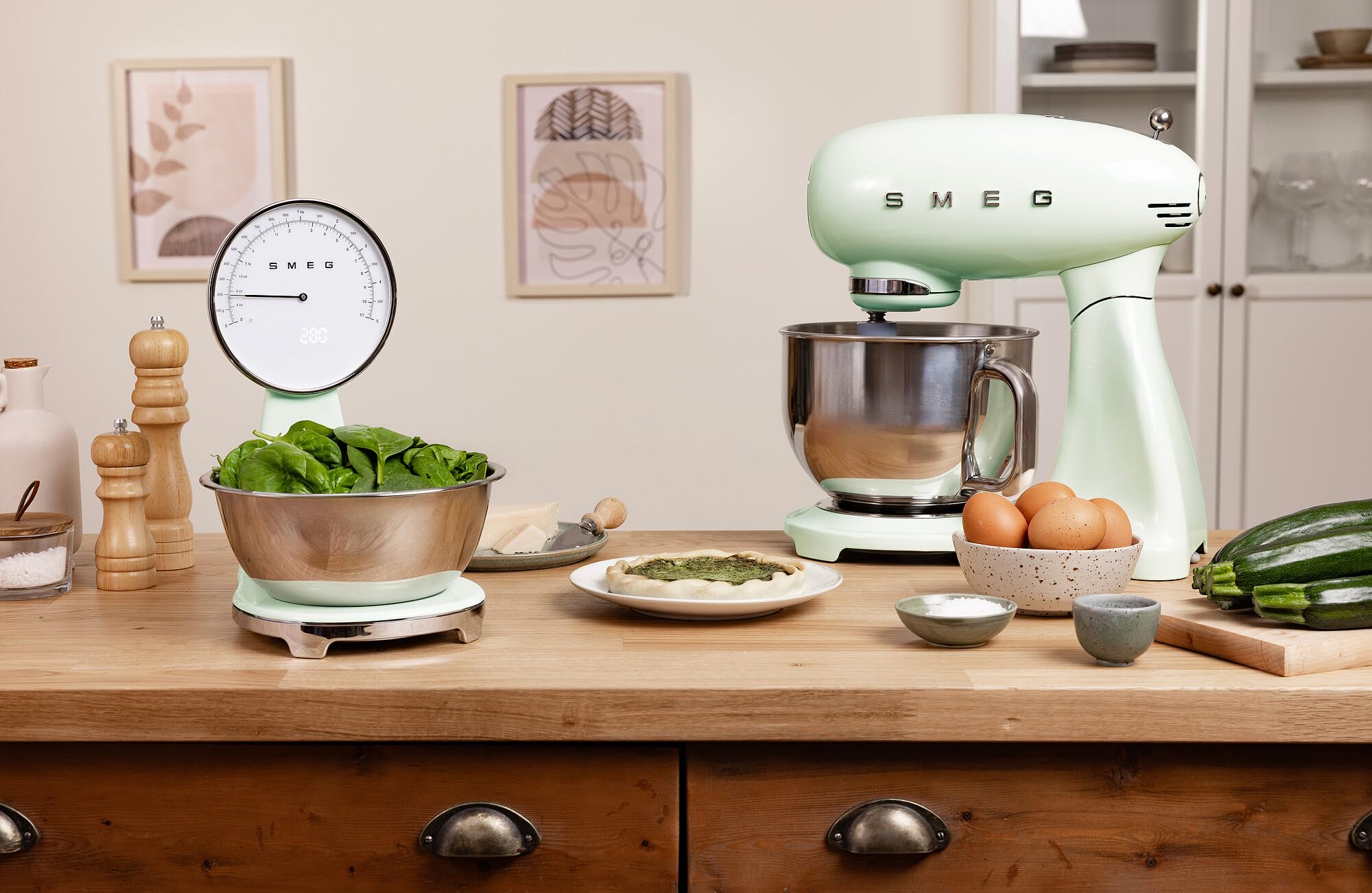 SMEG Retro-Style Analog &amp; Digital Kitchen Scale