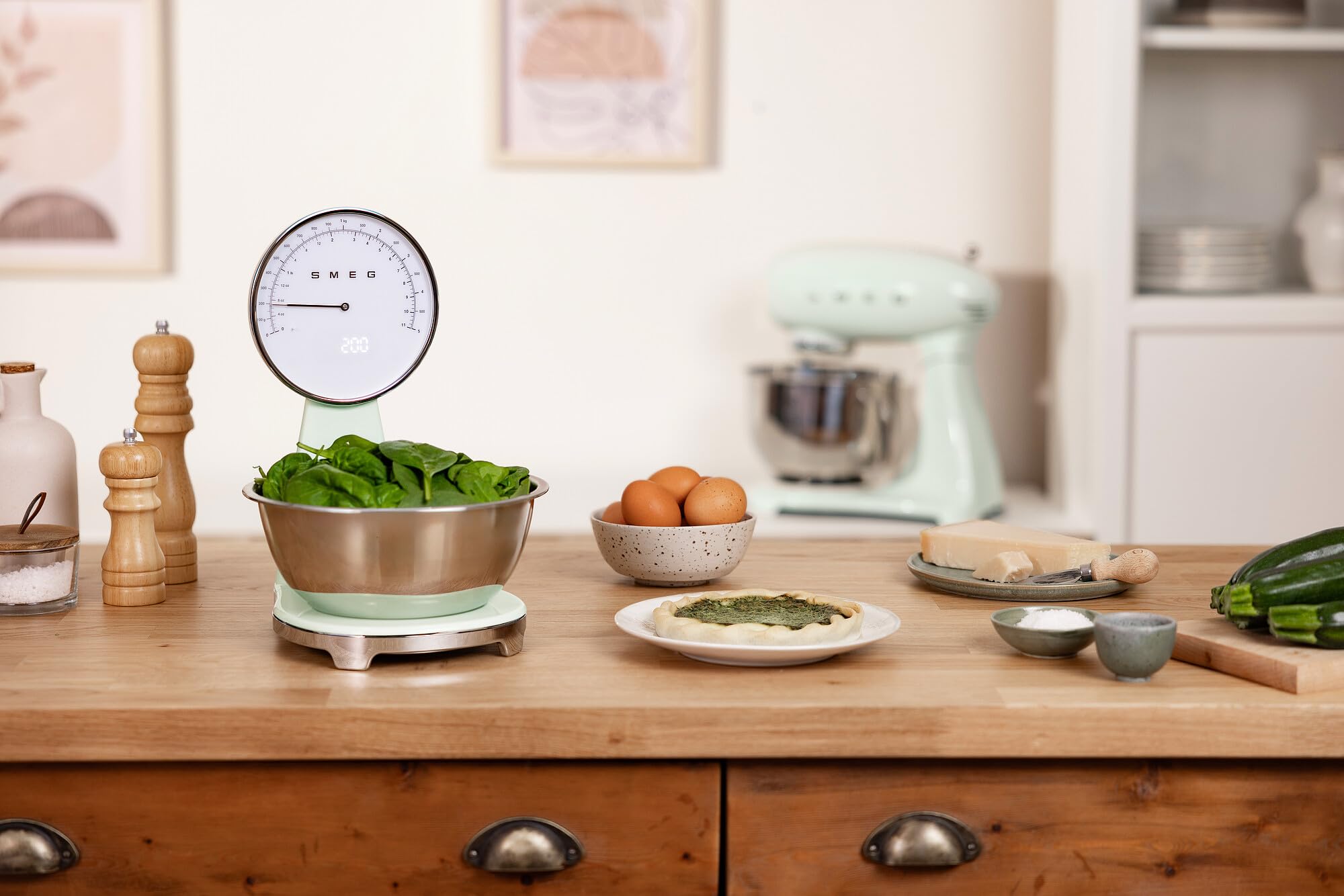 SMEG Retro-Style Analog &amp; Digital Kitchen Scale