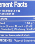 The Republic of Tea Blueberry Hibiscus Herbal Bags 36 Ct.