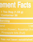 The Republic of Tea Hibiscus Pineapple Lychee Tea Bags 36 Ct.