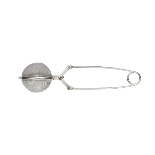 Side view of little dipper tea infuser displayed on a white background