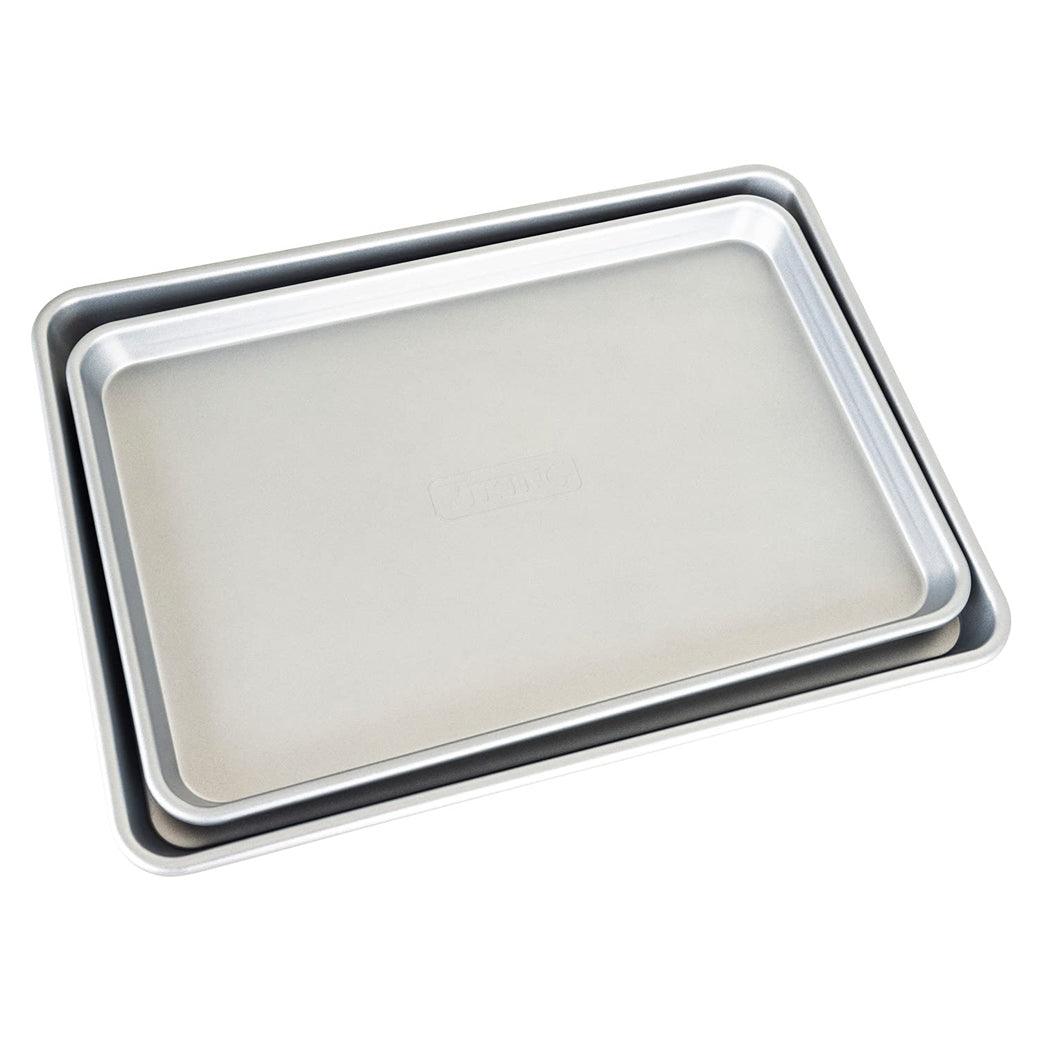 Viking Culinary 2 Piece Nonstick Baking Sheet Set, Silver, 15" & 18" - Discover Gourmet