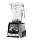 Blender with clear container on a white background