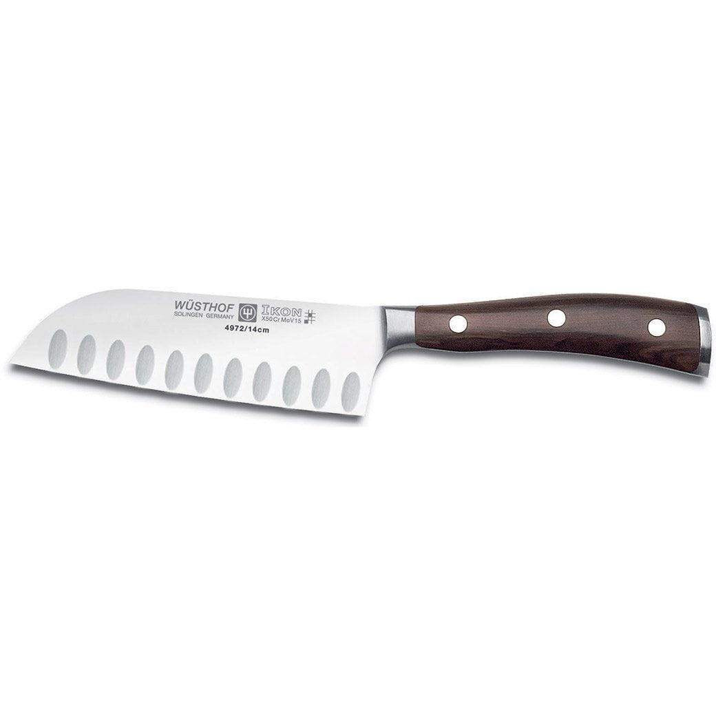 Wusthof Ikon Blackwood Hollow Edge Santoku