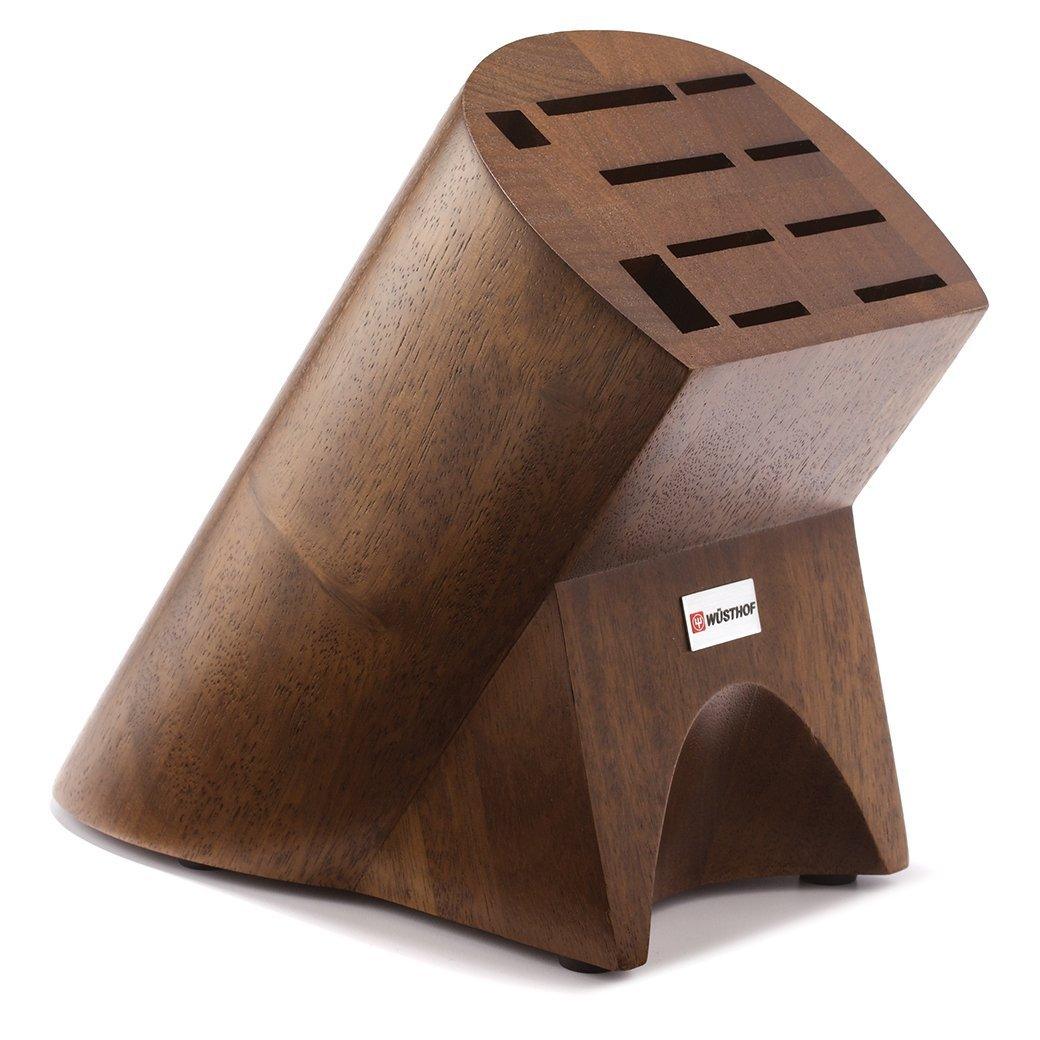 Wusthof 10-slot Burmese Knife Block - Walnut
