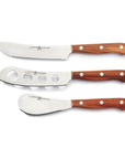 Wusthof 3-Piece Plum Charcuterie Set displayed horizontally on a white background