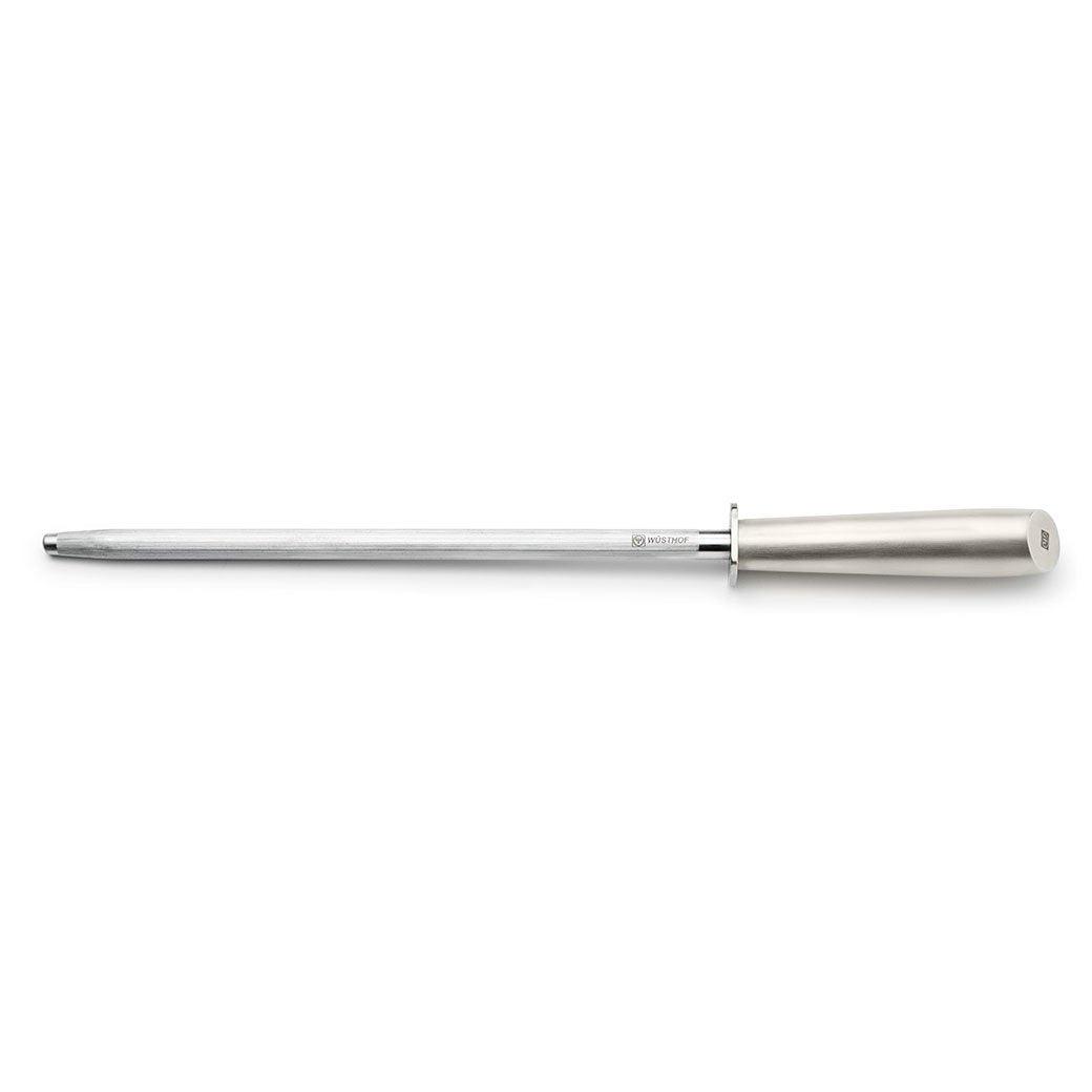 Wusthof Brushed Stainless Honing Steel - 10″