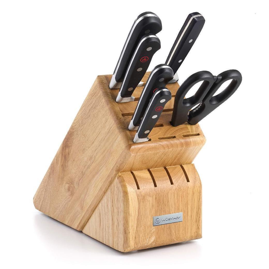 Wusthof Classic 6-piece Knife Block Set - Beechwood - Thumbnail 3