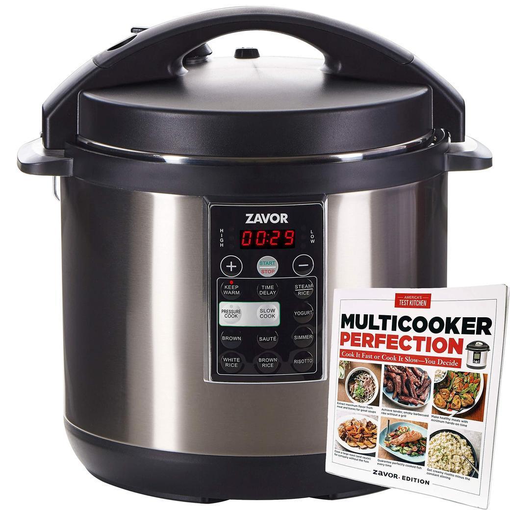 Zavor LUX Quart Multi-cooker with America's Test Kitchen Multicooker Perfection Cookbook, Stainless Steel - Thumbnail 2