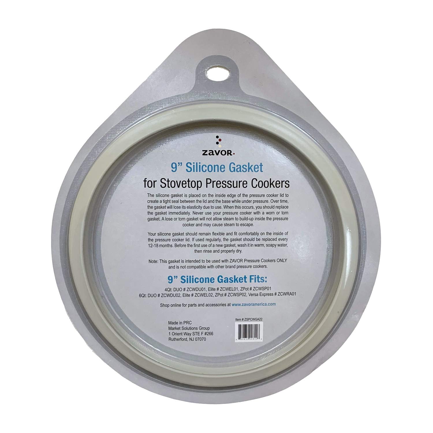 Zavor Replacement Silicone Gasket for EZLock Pressure Cookers - Thumbnail 2