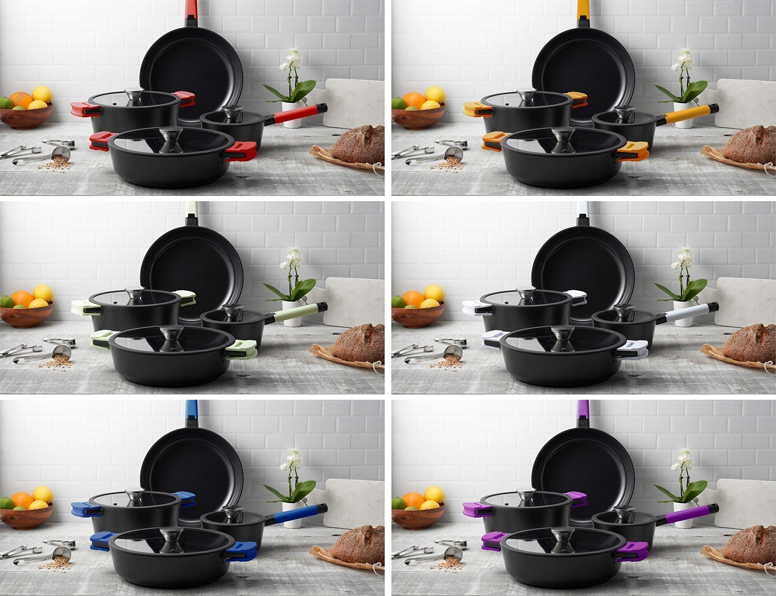 Noir 6pc Handle & Grip Set for Noir Cookware Collection